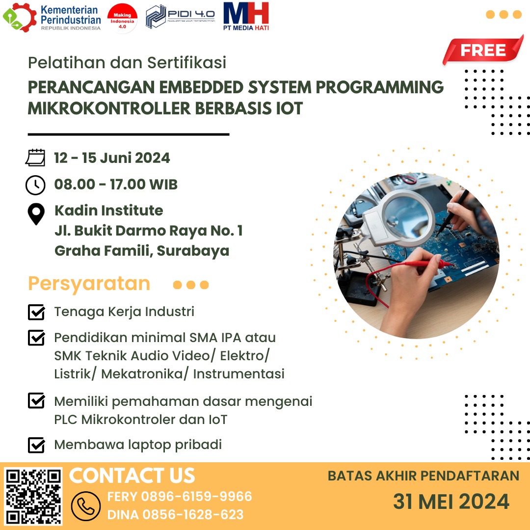 Info Pelatihan dan Uji Kompetensi Periode Bulan Juni 2024.